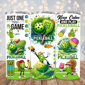 Green Pickleball Tumbler, Pickleball Lover Gift, Pickleball Player Tumbler